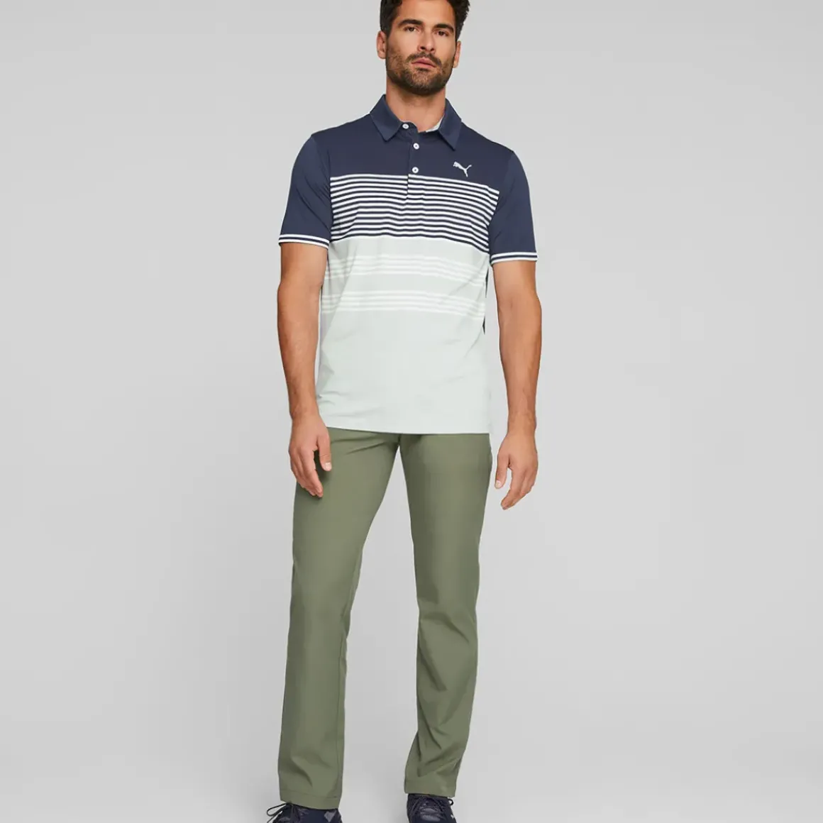 PUMA Men's MATTR Track Golf Polo Shirt