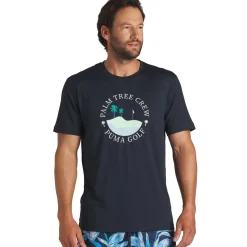 PUMA Men's Palm Tree Crew Island Golf T-Shirt
