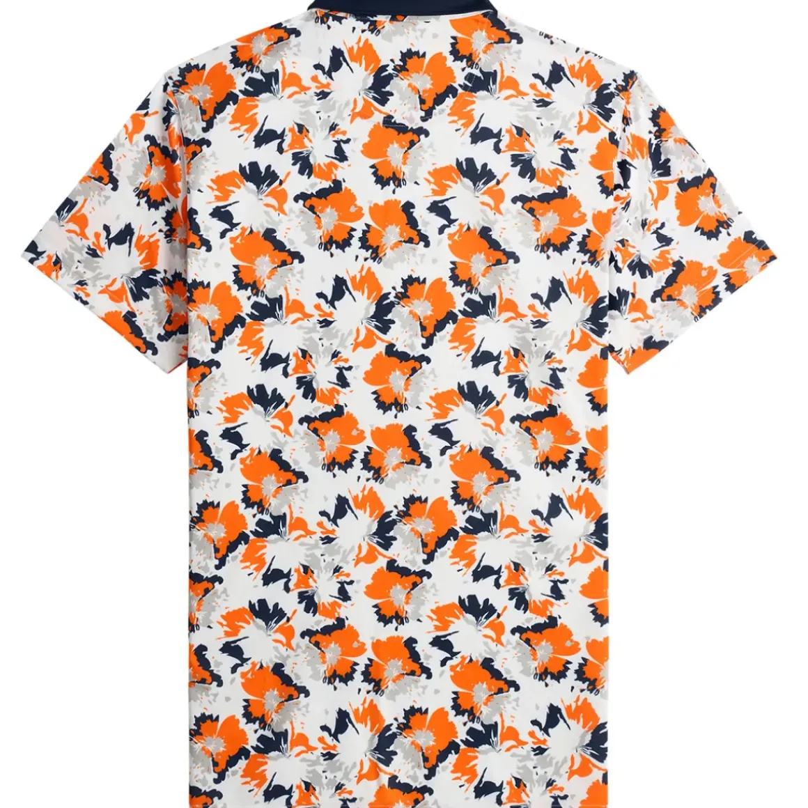 PUMA Men's Pique Borrego Print Golf Polo Shirt