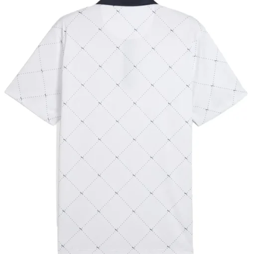 PUMA Men's Pure 2.0 Argyle Print Golf Polo Shirt