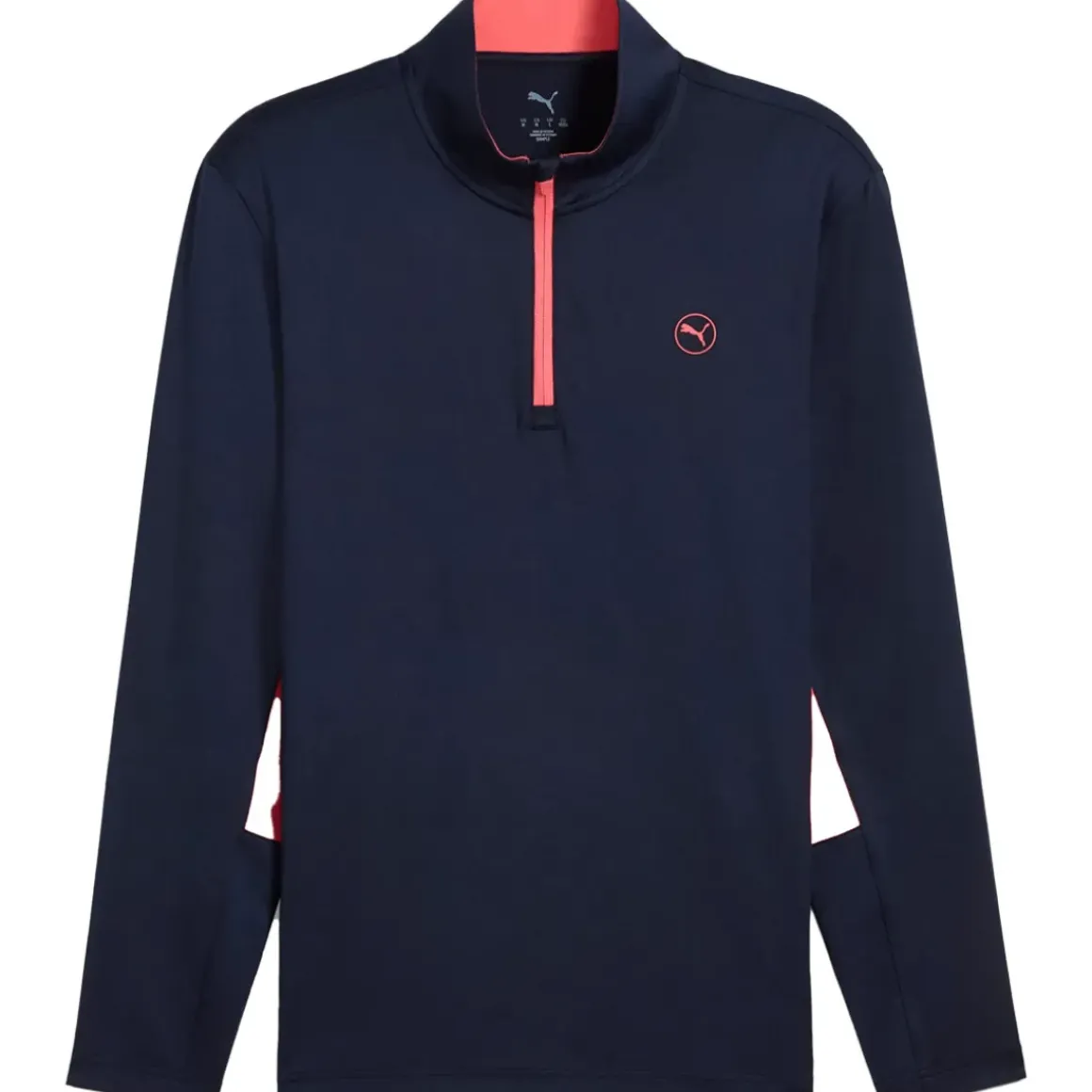 PUMA Men's Pure 2.0 Colour Block Quarter Zip Golf Mid Layer