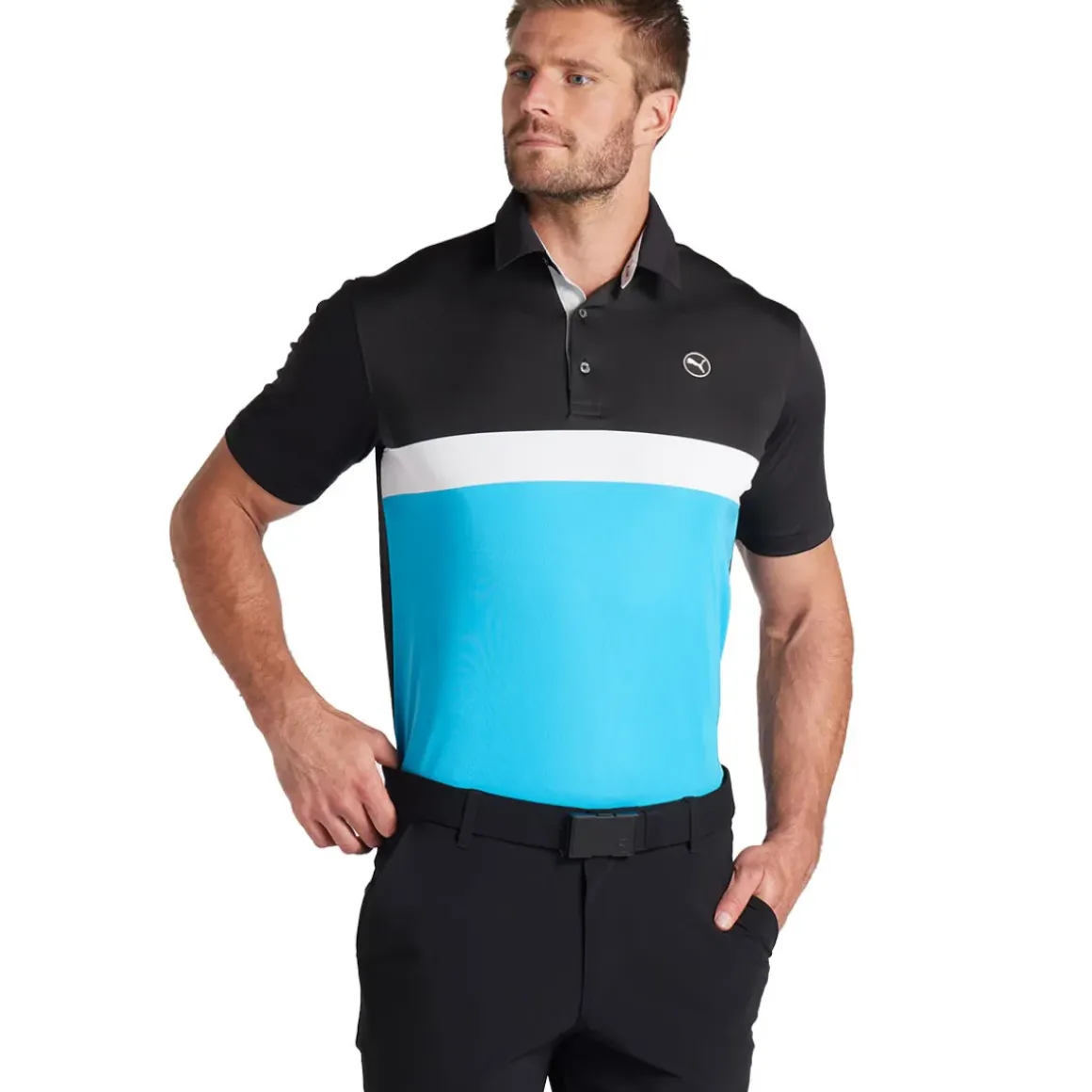 PUMA Men's Pure Colourblock Golf Polo Shirt