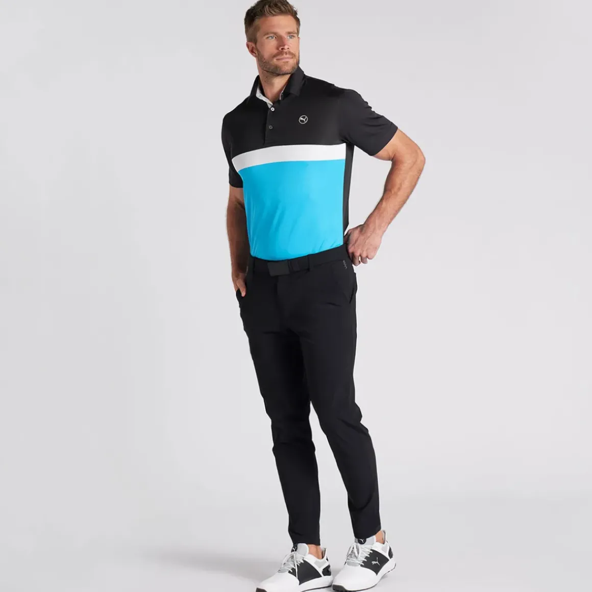 PUMA Men's Pure Colourblock Golf Polo Shirt