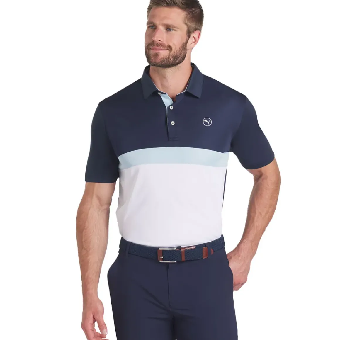 PUMA Men's Pure Colourblock Golf Polo Shirt