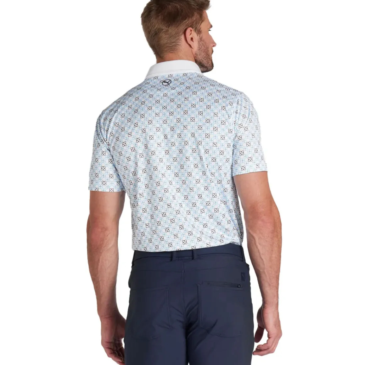 PUMA Men's Pure Monogram Golf Polo Shirt