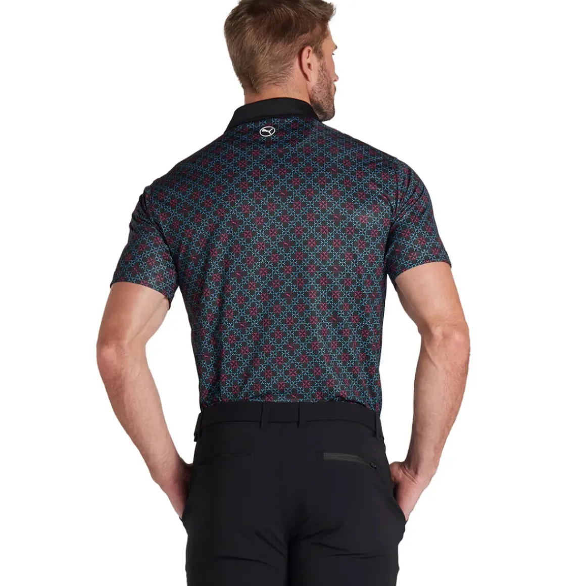 PUMA Men's Pure Monogram Golf Polo Shirt