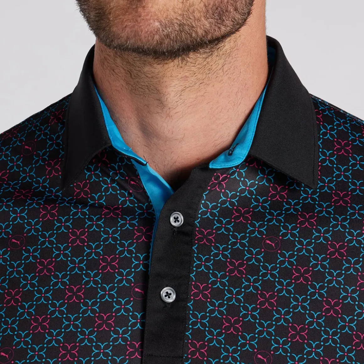 PUMA Men's Pure Monogram Golf Polo Shirt