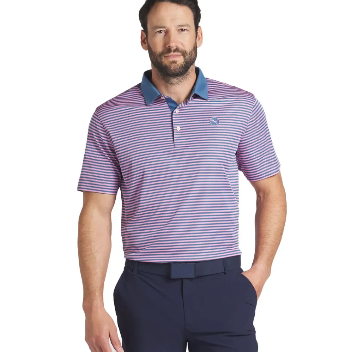 PUMA Men's Pure Stripe Golf Polo Shirt