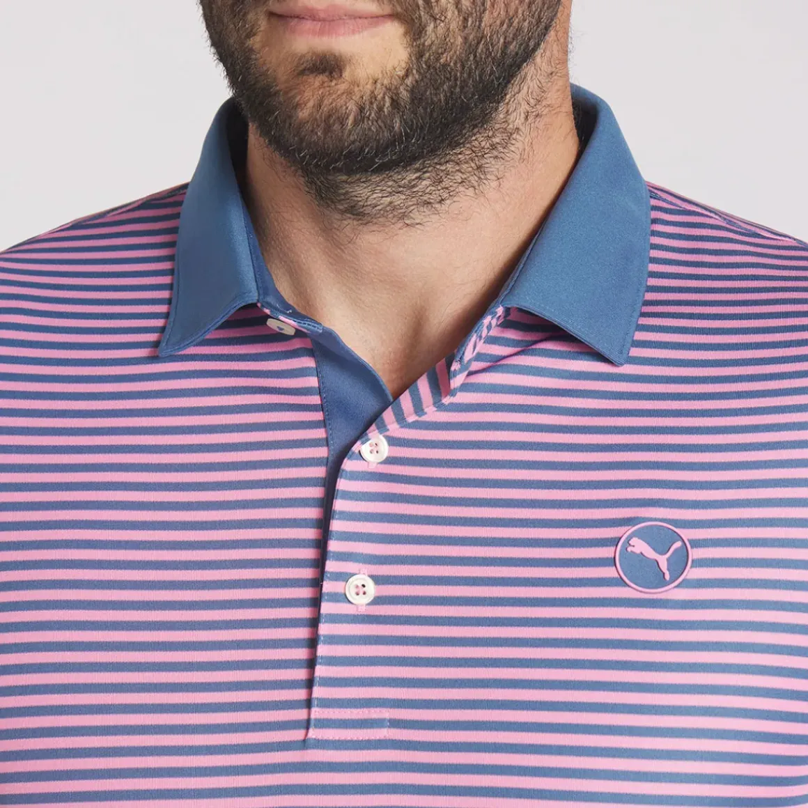 PUMA Men's Pure Stripe Golf Polo Shirt
