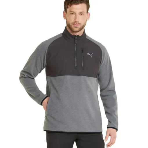PUMA Men's Sherpa Half Zip Golf Midlayer