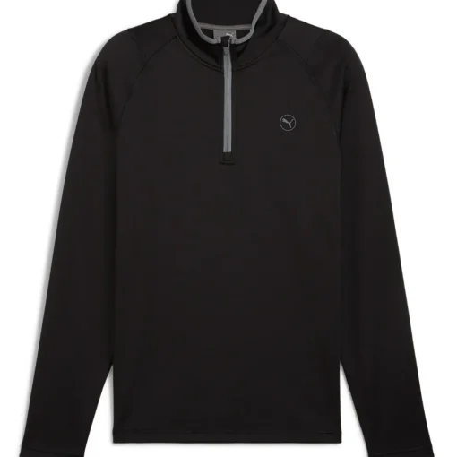PUMA Men's Waffle Fleece Quarter Zip Golf Mid Layer