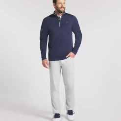PUMA Men's Waffle Fleece Quarter Zip Golf Mid Layer