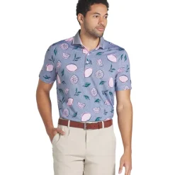 PUMA Men's X Arnold Palmer Pink Lemonade Golf Polo Shirt