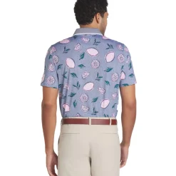 PUMA Men's X Arnold Palmer Pink Lemonade Golf Polo Shirt