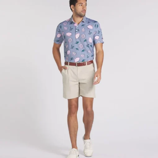 PUMA Men's X Arnold Palmer Pink Lemonade Golf Polo Shirt