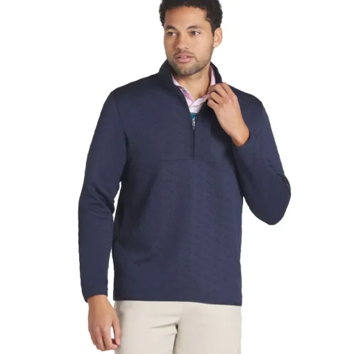 PUMA Men's X Arnold Palmer Jacquard Half Zip Golf Mid Layer
