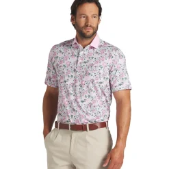 PUMA Men's X Arnold Palmer Floral Golf Polo Shirt