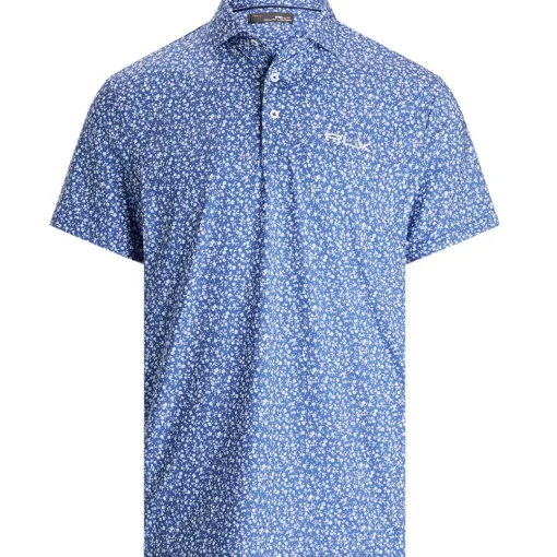 Ralph Lauren Men's Print Custom Slim Fit Performance Golf Polo Shirt