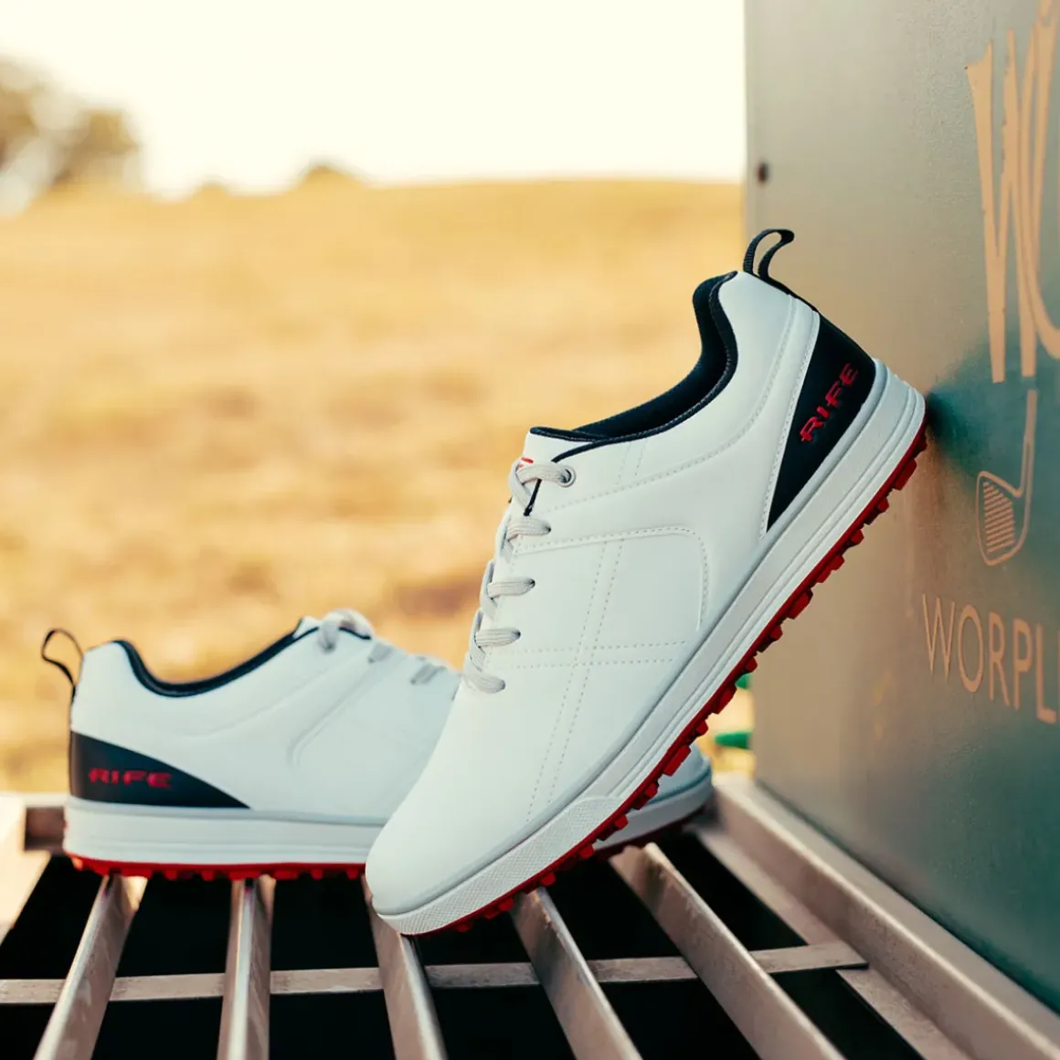 Rife Men's RF-01 Pro-Approach Waterproof Spikeless Golf Shoes