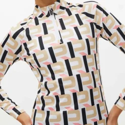 Rohnisch Ladies Addy Print Long Sleeve Golf Mid Layer