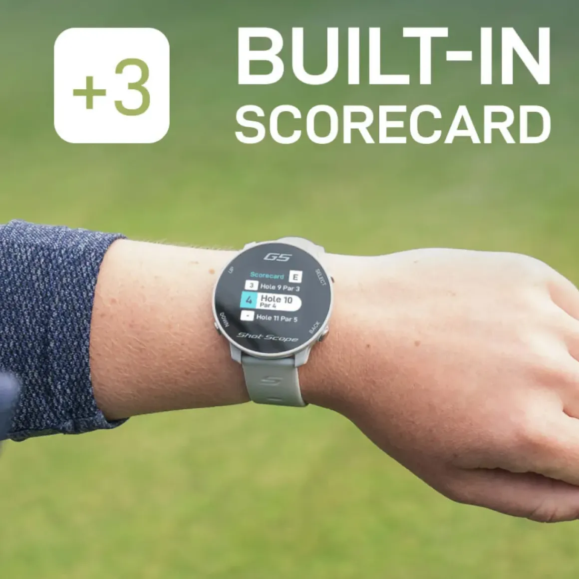 Shot Scope G5 GPS Golf Watch - Dual Strap