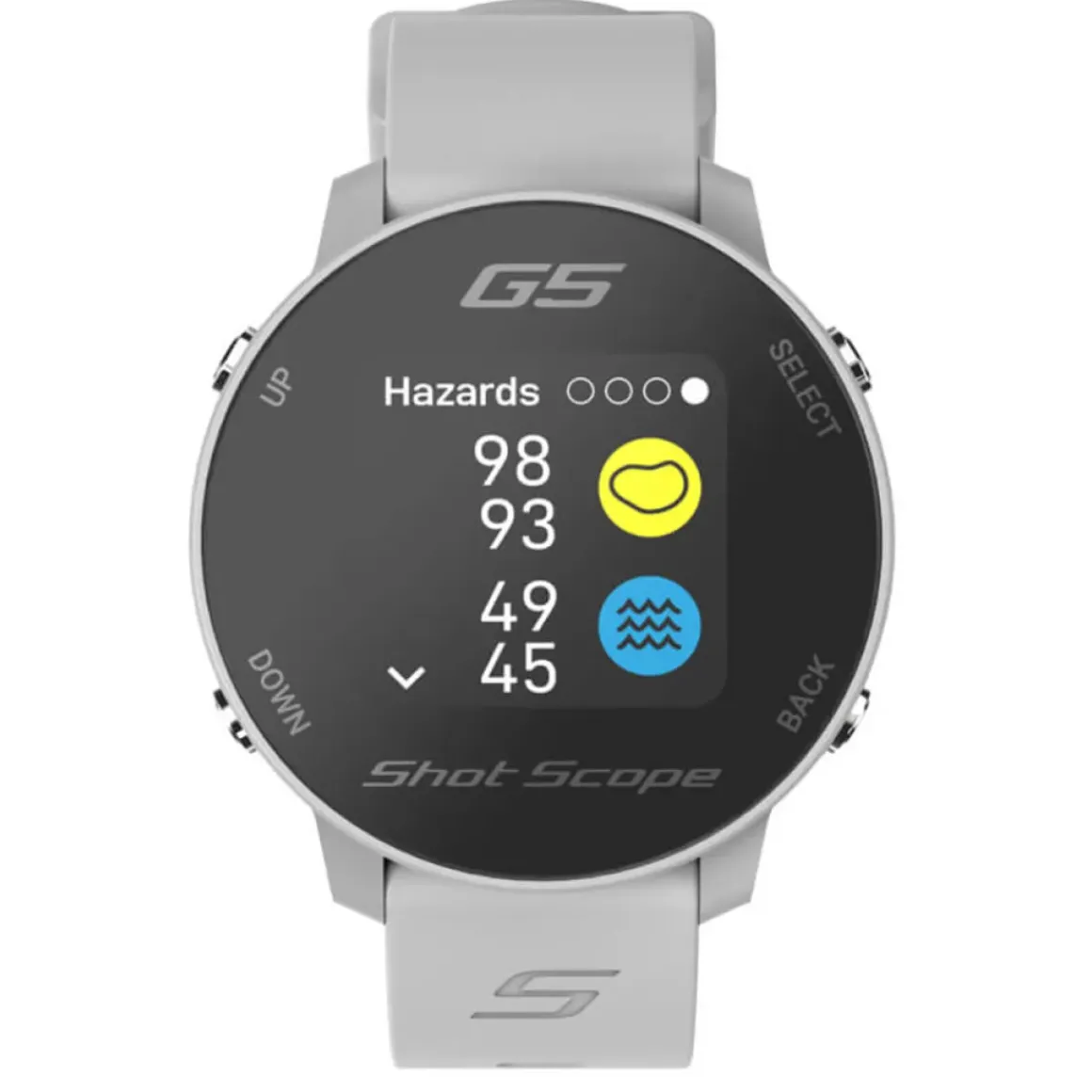 Shot Scope G5 GPS Golf Watch - Dual Strap