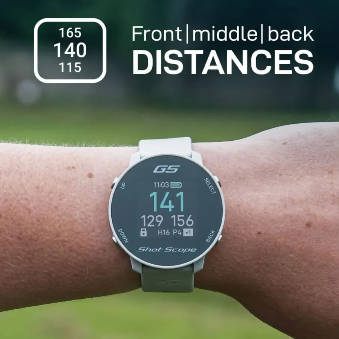 Shot Scope G5 GPS Golf Watch - Dual Strap