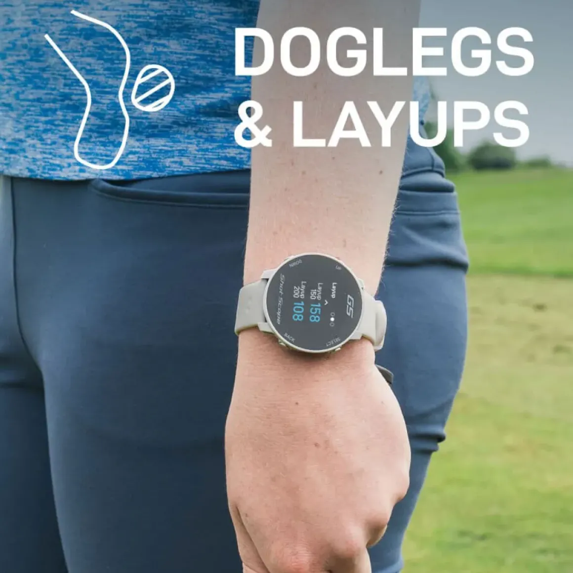 Shot Scope G5 GPS Golf Watch - Dual Strap