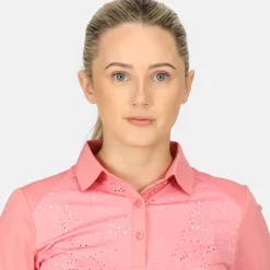 Stromberg Ladies Splatter Print Golf Polo Shirt