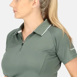 Stromberg Ladies Zip Placket Golf Polo Shirt