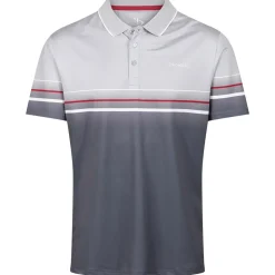 Stromberg Men's Colour Block Chest Stripe Golf Polo Shirt