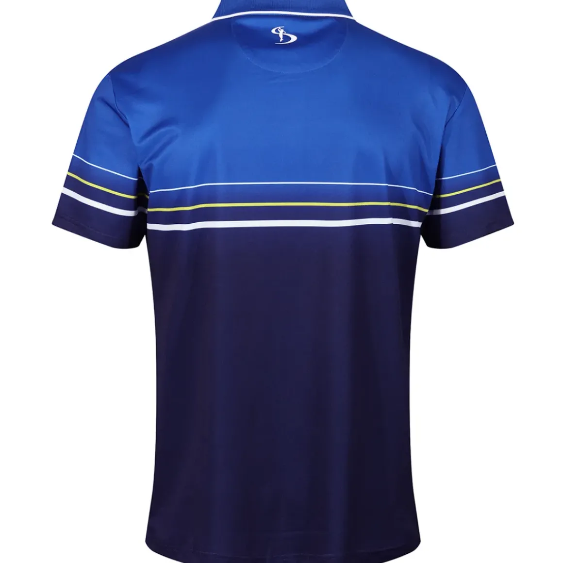 Stromberg Men's Colour Block Chest Stripe Golf Polo Shirt