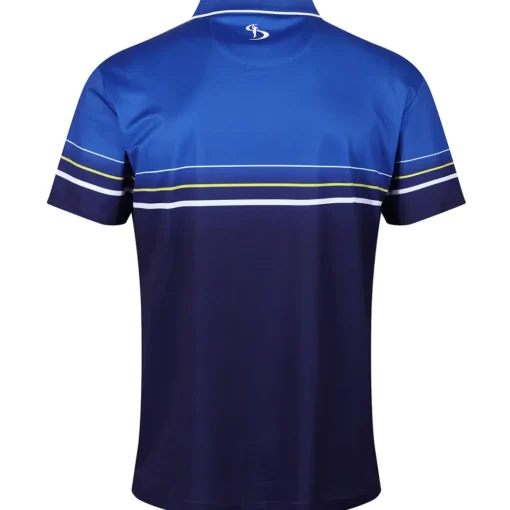 Stromberg Men's Colour Block Chest Stripe Golf Polo Shirt
