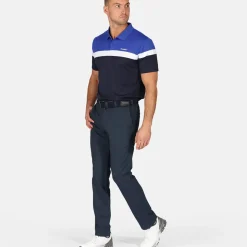 Stromberg Men's Eagle Stripe Golf Polo Shirt