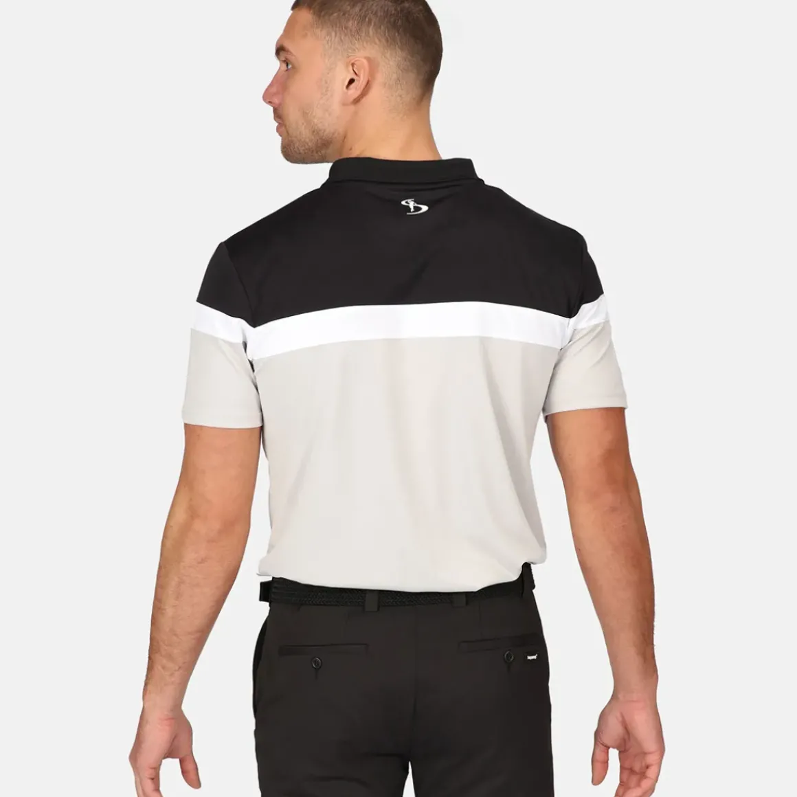 Stromberg Men's Eagle Stripe Golf Polo Shirt