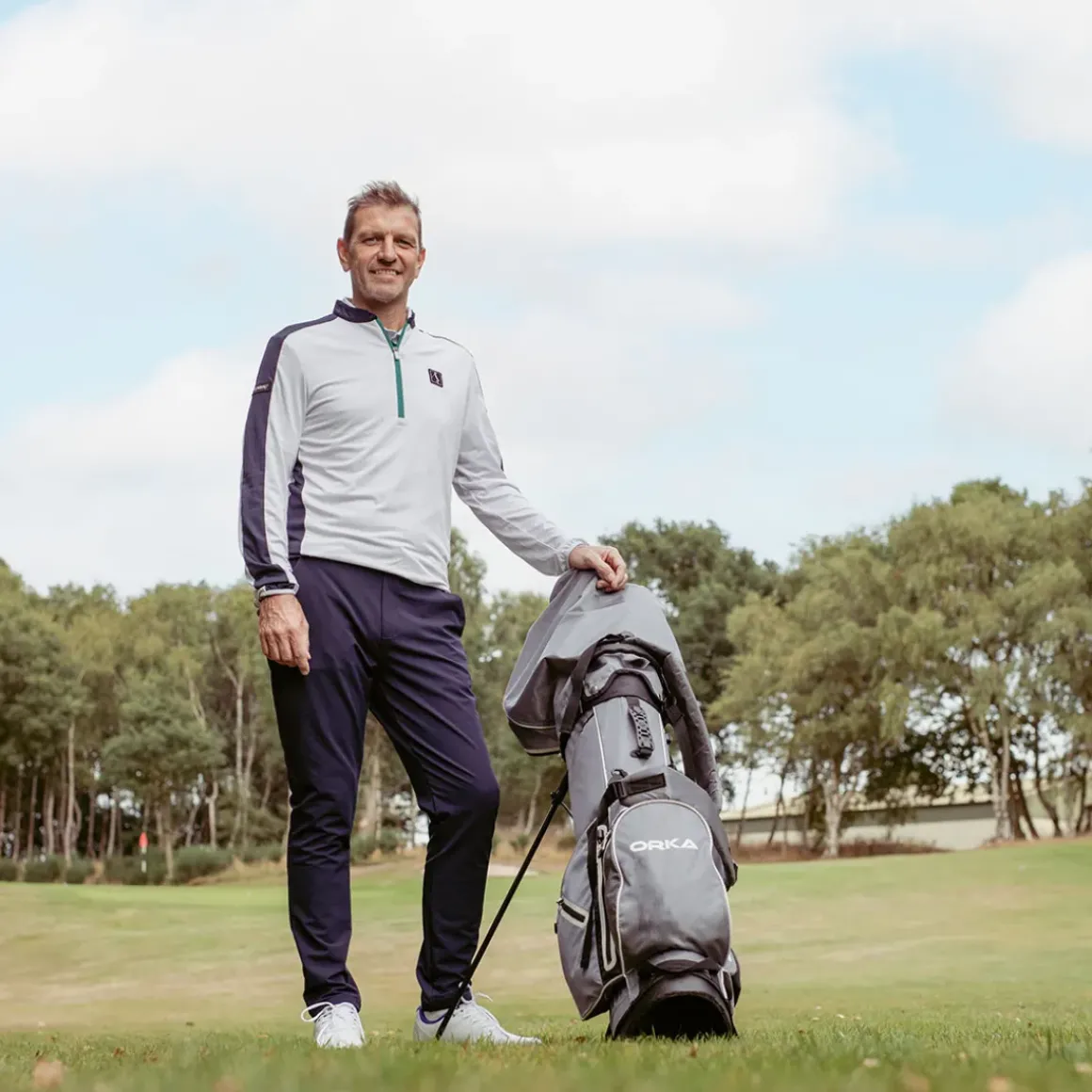 Stromberg Men's Lee Sharpe Tresla Half Zip Golf Midlayer