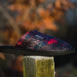 Stromberg Men's Tartan Mule Golf Slippers