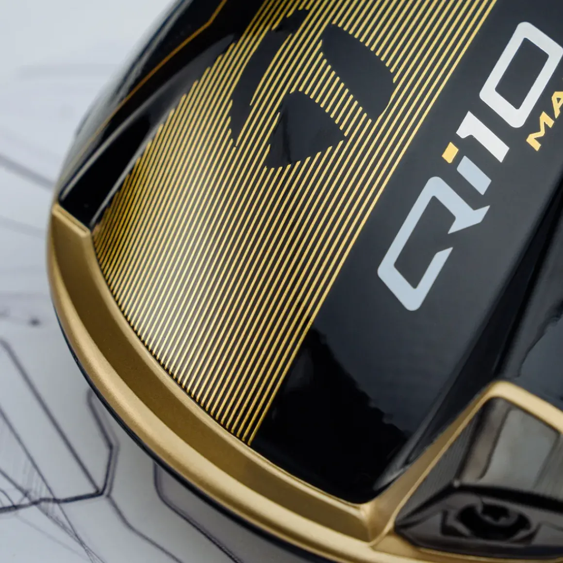 TaylorMade Qi10 Max Designer Series Black Gold Golf Driver