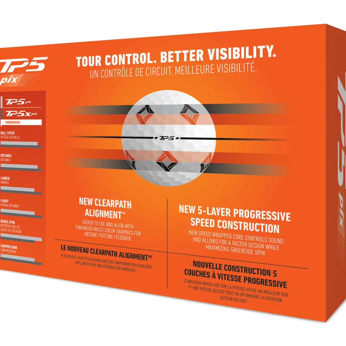 TaylorMade TP5 PIX 3 12 Golf Ball Pack