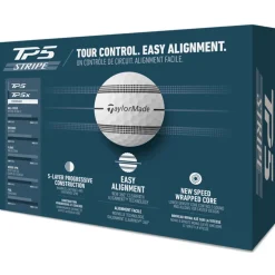 TaylorMade TP5 Stripe 12 Golf Ball Pack