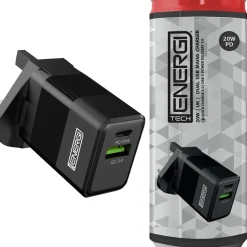Tech Energi UK Dual USB Mains Charger