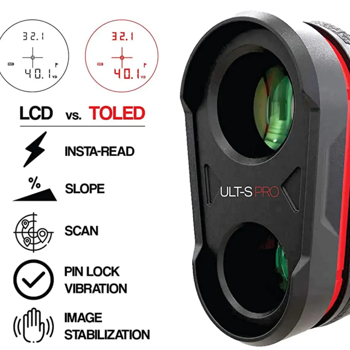TecTecTec ULT-S PRO Golf Rangefinder