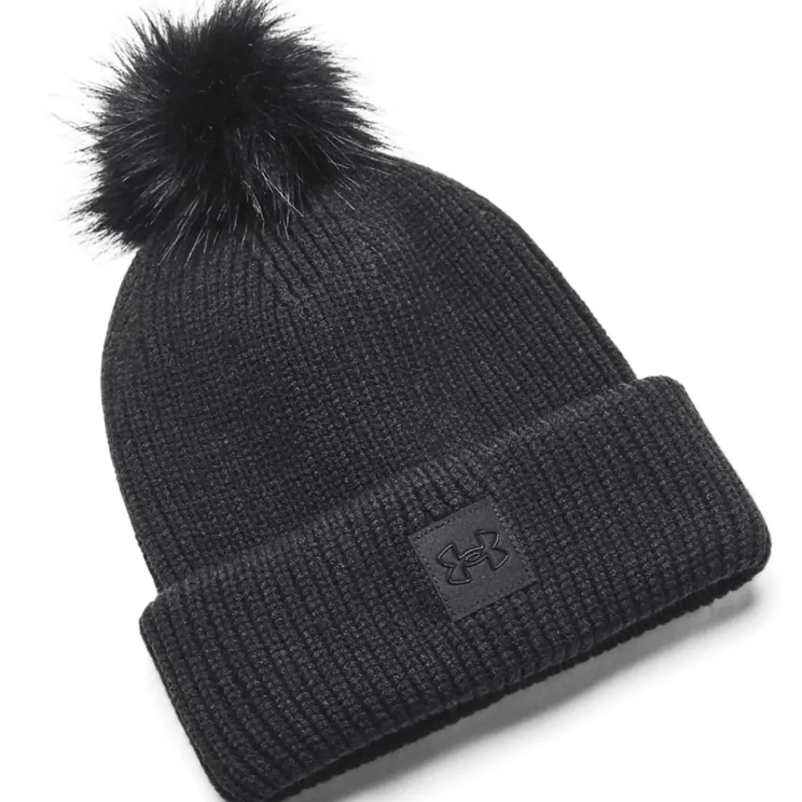 Under Armour Ladies ColdGear Infrared Halftime Ribbed Pom Golf Beanie