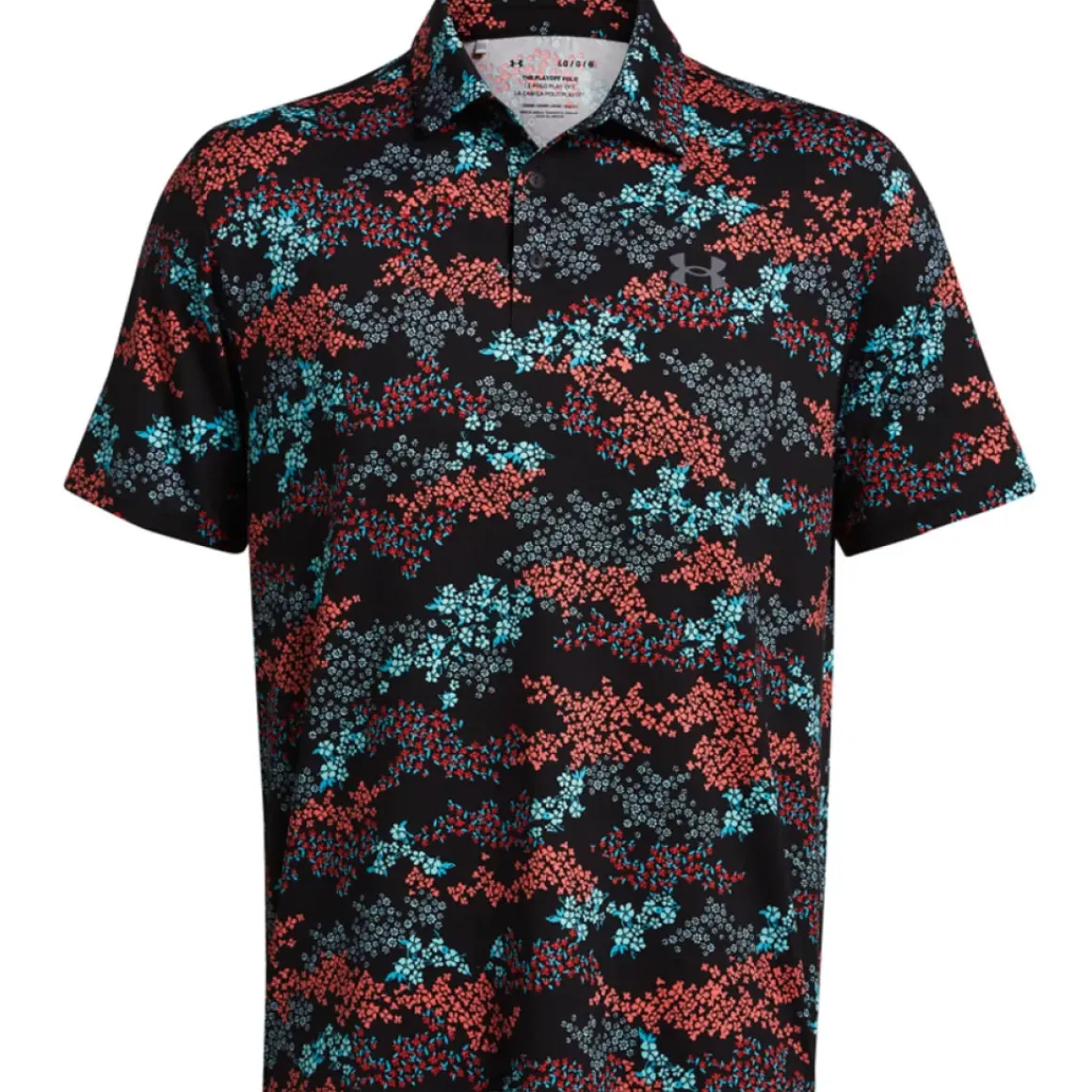 Under Armour Men's Playoff 3.0 Azalea Camo Printed Golf Polo Shirt