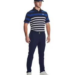 Under Armour Men's Playoff 3.0 Rugby YD Stripe Golf Polo Shirt