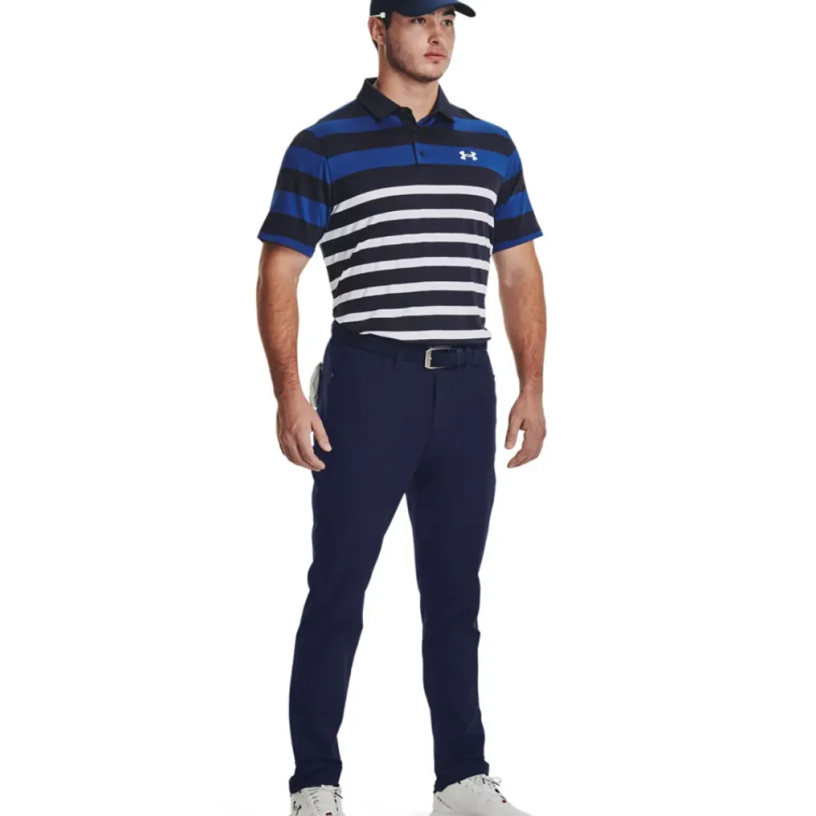 Under Armour Men's Playoff 3.0 Rugby YD Stripe Golf Polo Shirt