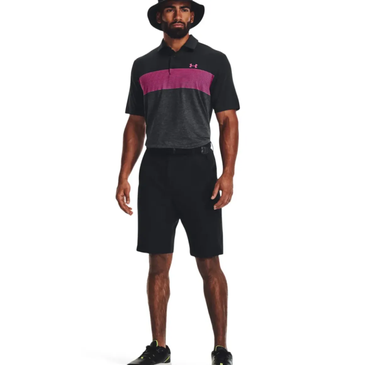 Under Armour Men's Playoff 3.0 Low Round Stripe Golf Polo Shirt