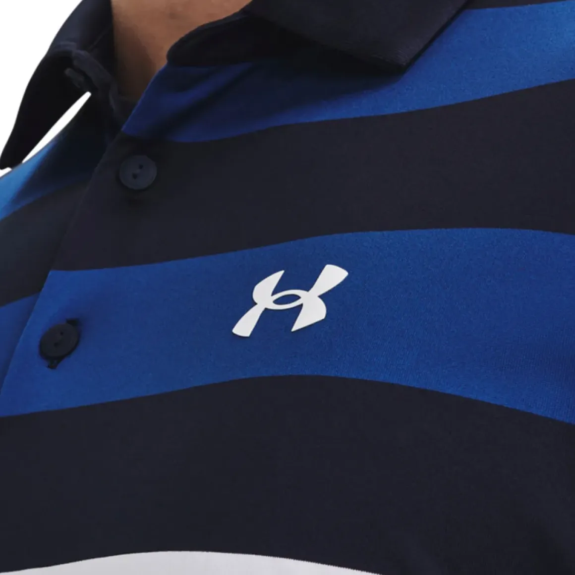 Under Armour Men's Playoff 3.0 Rugby YD Stripe Golf Polo Shirt