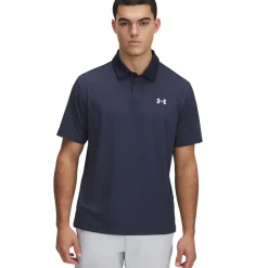 Under Armour Men's T2G Printed Plain Golf Polo Shirt