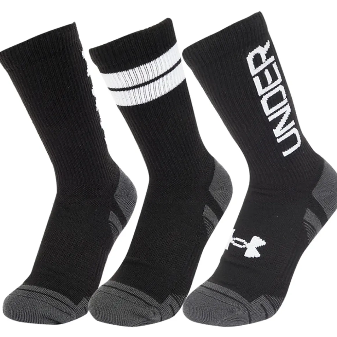 Under Armour Performance Tech Crew 3 Pair Pack Golf Socks